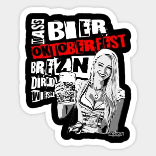 2reborn JEN Oktoberfest Bier Party Dirndl Wh Sticker